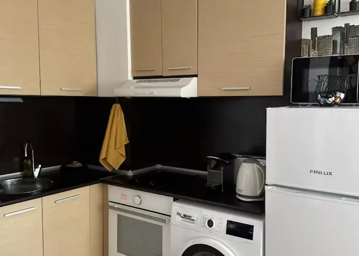 דירה уютни планински с басейн в комплекс алпин лодж בנסקו